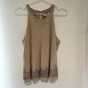 Parker Suede Perforated Tank